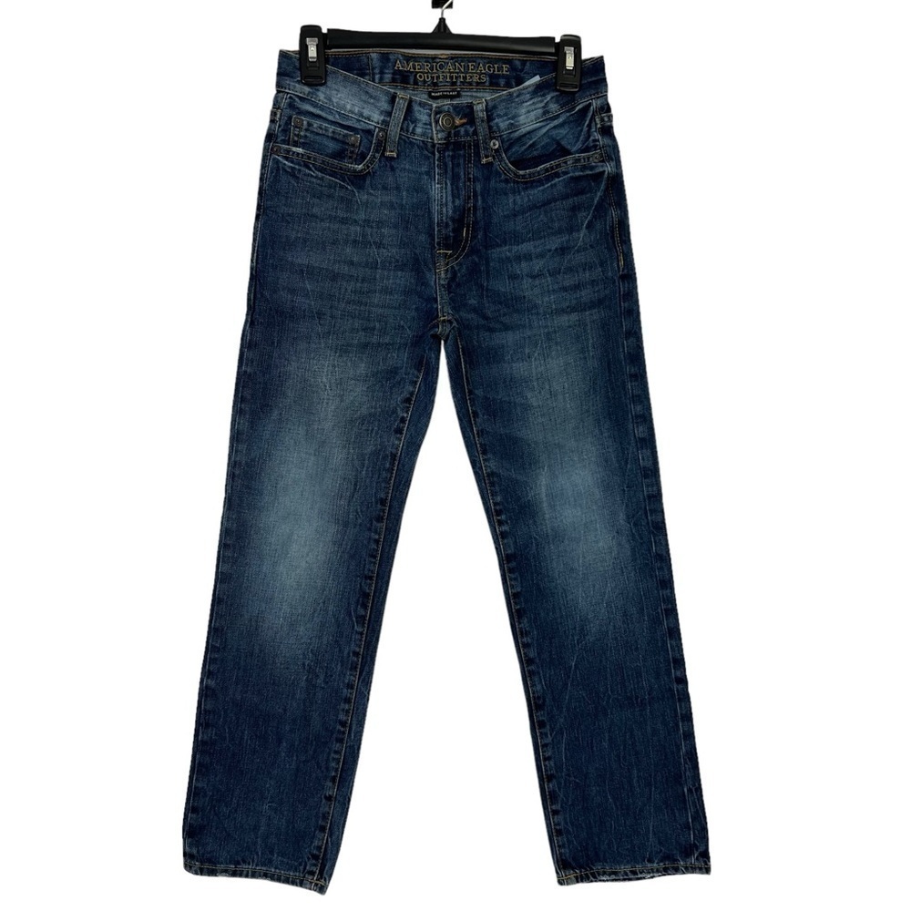 AMERICAN EAGLE OUTFITTERS Men’s Blue Jeans W26/L28 Actual Ins 27” Slim Straight